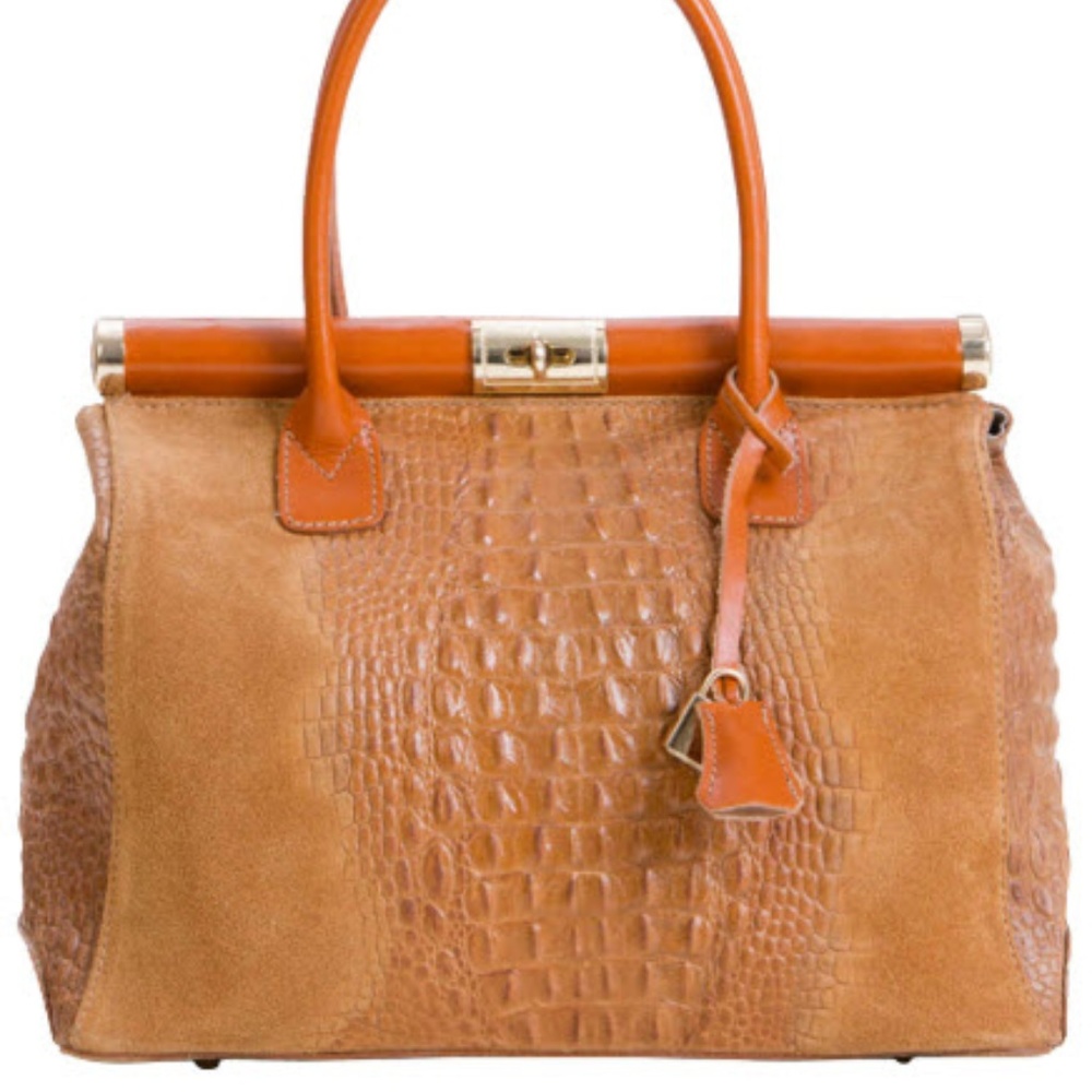 Pia Sassi Juniper Berry Handbag in Cognac